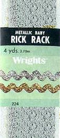 Wrights Metallic Baby Rick Rack - 1/4" Width