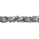 Wrights Sequin Cupped Scroll - 3/8"