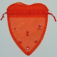 JKM Sheer Sequined Heart Bags