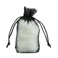 JKM Organza Gusset Bag with Drawstring