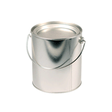 JKM Tin Paint Cans with Tin Lid & Metal Handle