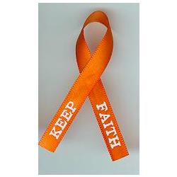 Awareness Ribbon  Orange Awareness Ribbon with Brass Pin – JKM Ribbon &  Trims