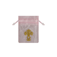 JKM Sheer Bags with Embroidered Cross