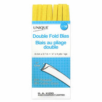 JKM Double Fold Bias Tape - 1/4" Folded Width