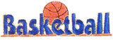JKM Blue Basketball Applique (Stick On)
