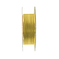 JKM Sheer with Metallic Gold Stripes and Wire Edge