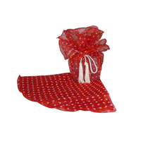 JKM Sheer Dots Wrapper with Tassels - 28" Diameter