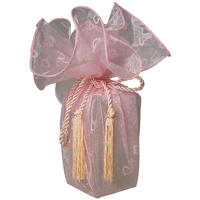 JKM Heart Sheer Wrapper with Tassel - 28" Diameter