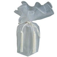 JKM Sheer Wrapper with Tassel - 28" Diameter