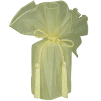 JKM Sheer Wrapper with Tassel - 28" Diameter