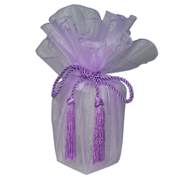 JKM Sheer Wrapper with Tassel - 28" Diameter