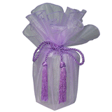 JKM Sheer Wrapper with Tassel - 28" Diameter