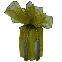 JKM Sheer Wrapper with Tassel - 28" Diameter