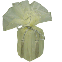 JKM Sheer Wrapper with Tassel - 28" Diameter