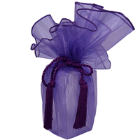 JKM Sheer Wrapper with Tassel - 28" Diameter