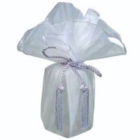 JKM Sheer Wrapper with Tassel - 28" Diameter