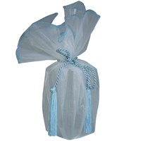 JKM Sheer Wrapper with Tassel - 28" Diameter