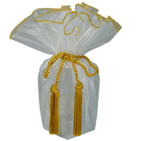 JKM Sheer Wrapper with Tassel - 28" Diameter