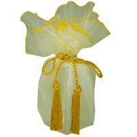 JKM Sheer Wrapper with Tassel - 28" Diameter