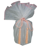 JKM Sheer Wrapper with Tassel - 28" Diameter