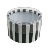 JKM Cylinder Stripe Boxes with Clear Lid