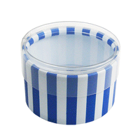 JKM Cylinder Stripe Boxes with Clear Lid
