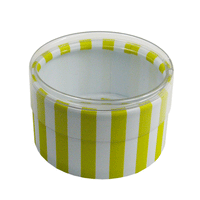 JKM Cylinder Stripe Boxes with Clear Lid