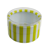 JKM Cylinder Stripe Boxes with Clear Lid