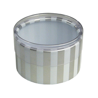 JKM Cylinder Stripe Boxes with Clear Lid