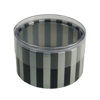 JKM Cylinder Stripe Boxes with Clear Lid