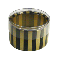 JKM Cylinder Stripe Boxes with Clear Lid