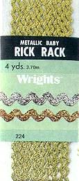 Wrights Metallic Baby Rick Rack - 1/4" Width
