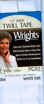 Wrights Packaged Twill Tape - 3/4" Width