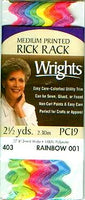 Wrights Printed Medium Rick Rack - 1/2" Width