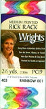 Wrights Printed Medium Rick Rack - 1/2" Width