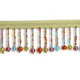 Wrights Beaded Straight Fringe - 1 3/4"