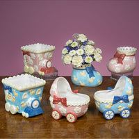 JKM Baby Buggy Bootie Train Planter