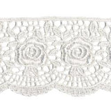 Wrights Scalloped Rose Venice - 1 3/4"
