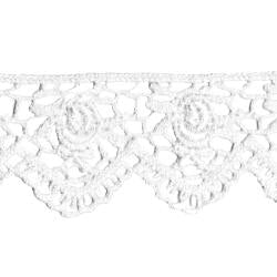 Wrights Scalloped Rose Venice - 1 1/4"