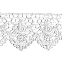 Wrights Scalloped Rose Venice - 1 1/2"