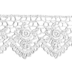 Wrights Scalloped Rose Venice - 1 1/2"