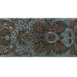 Wrights Woven Paisley Brown with Metallic - 1 1/4"
