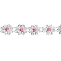 Wrights Daisy Chain/Pink Center - 3/8"