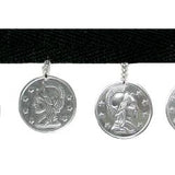 Wrights Twill with Coins - 1 3/8"