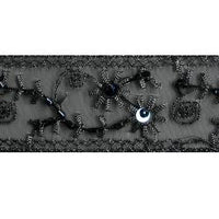 Wrights Black Lace/Sequin/Bead - 1 1/4"