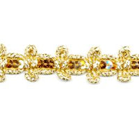 Wrights Gold Sequin Bow Tie - 3/4"