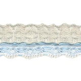 Wrights Bead with White Ruffle - 1 1/4"