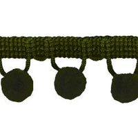 Wrights Sage Ball Fringe - 1"