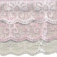 Wrights Triple Tier Ruffle - 2 1/2"