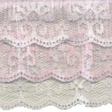 Wrights Triple Tier Ruffle - 2 1/2"